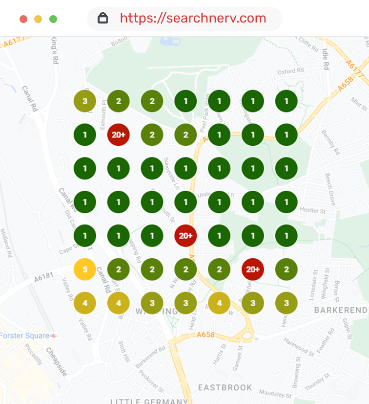 Local Rank Tracking graphic @SearchNerve