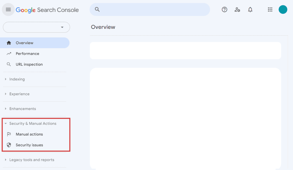 Google Search Console manual action example and where to find it @SearchNerve